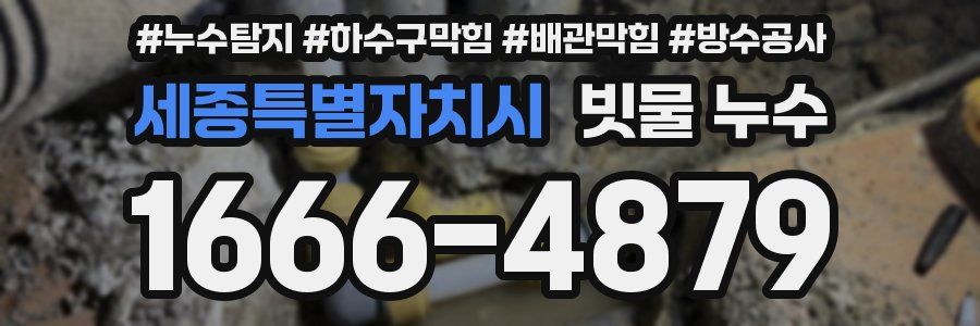 세종특별자치시 빗물 누수