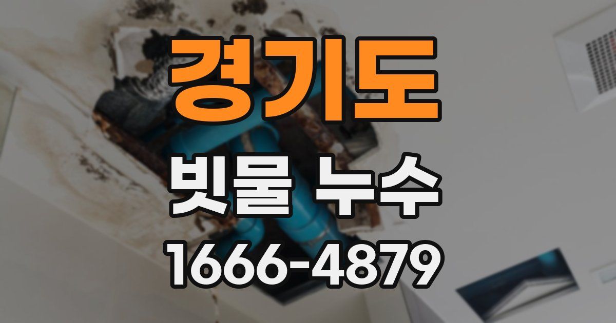 경기도 빗물 누수