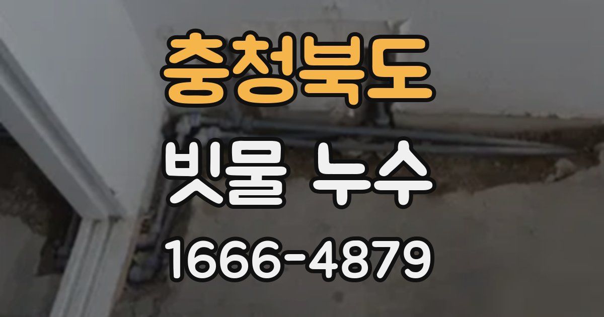 충청북도 빗물 누수