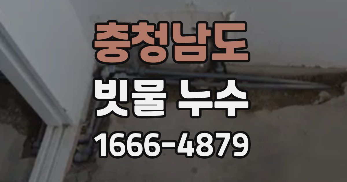 충청남도 빗물 누수