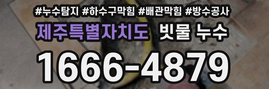 제주특별자치도 빗물 누수