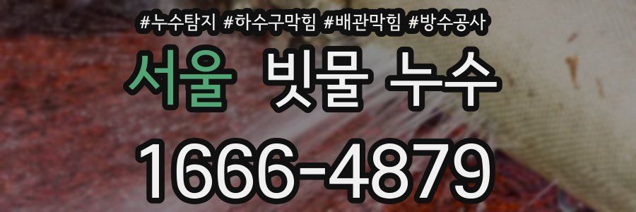 서울 빗물 누수