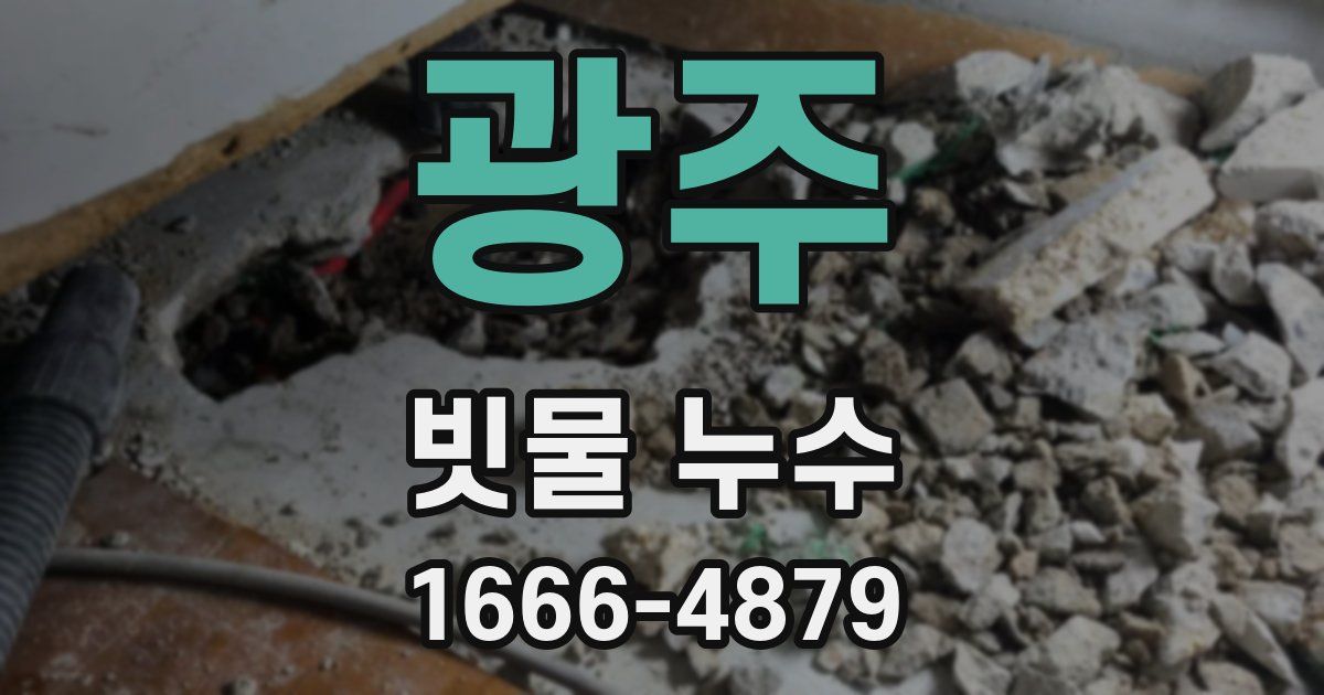 광주 빗물 누수