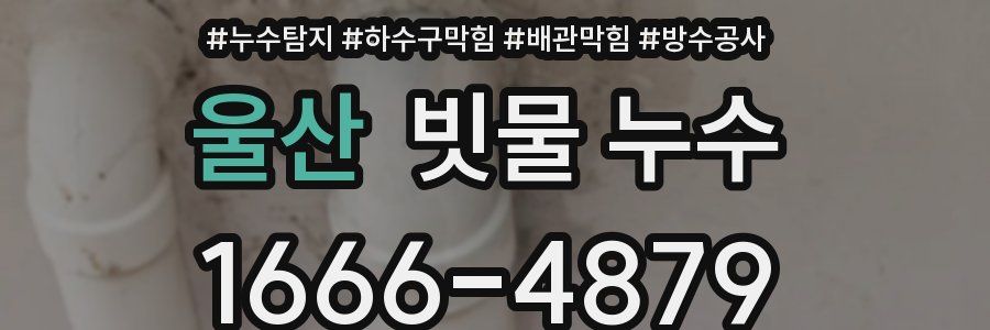 울산 빗물 누수