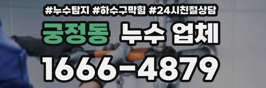 궁정동 누수 업체