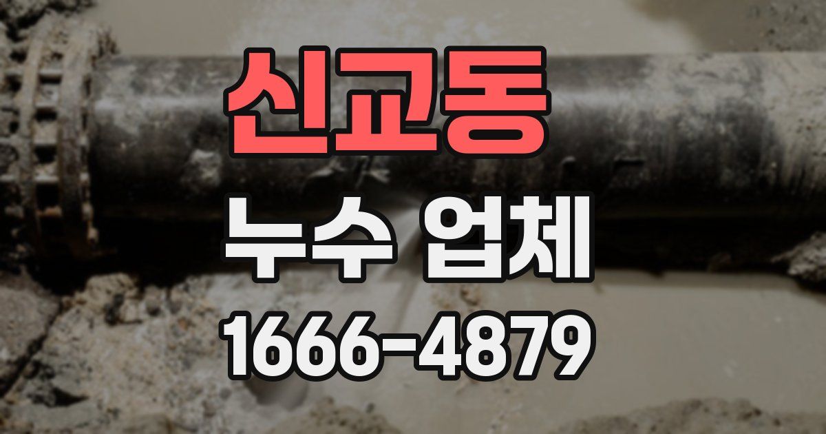 신교동 누수 업체