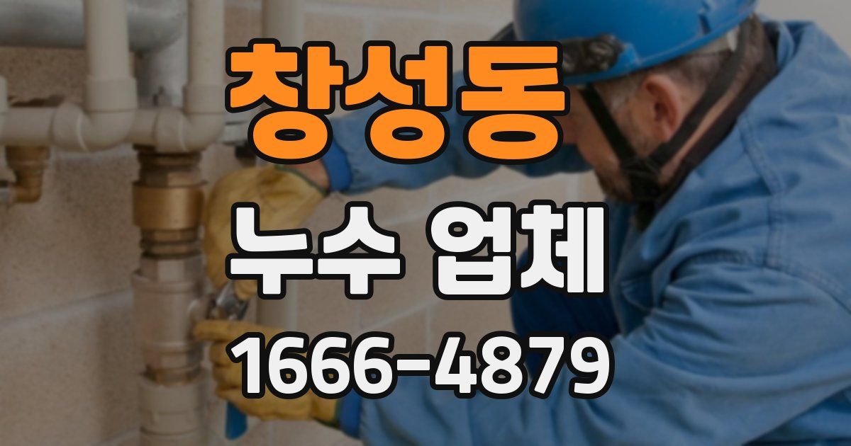 창성동 누수 업체