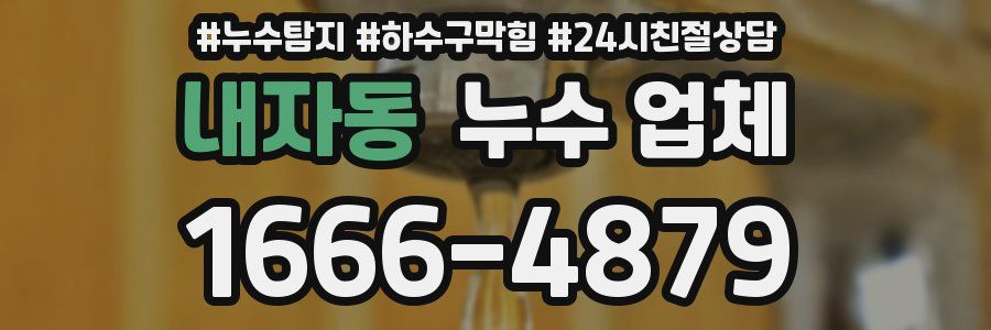 내자동 누수 업체