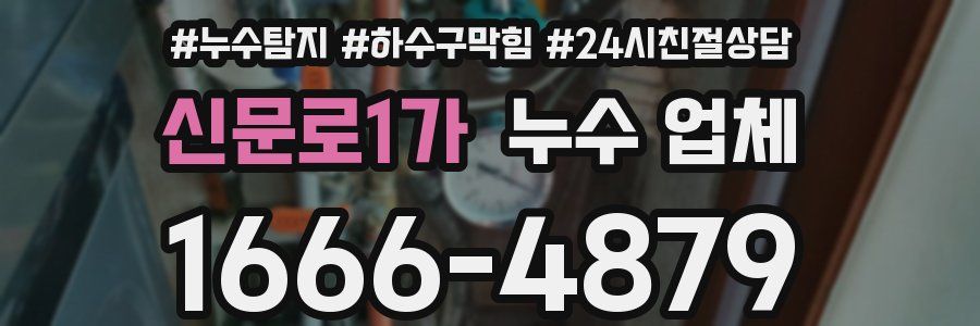 신문로1가 누수 업체