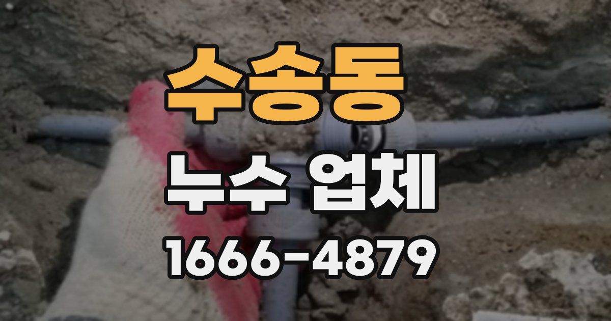 수송동 누수 업체