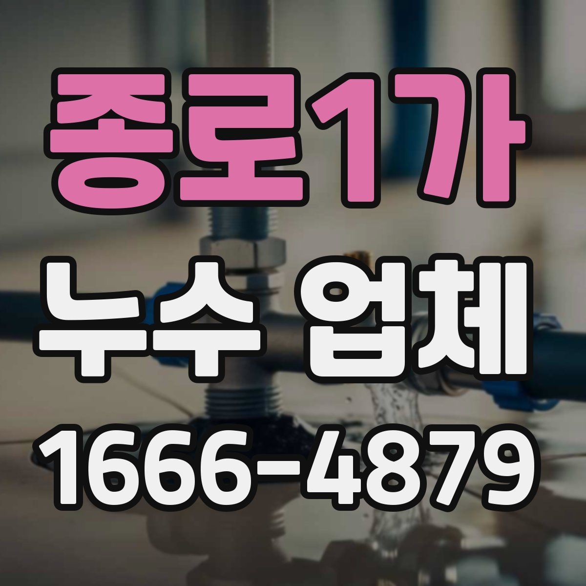 종로1가 누수 업체