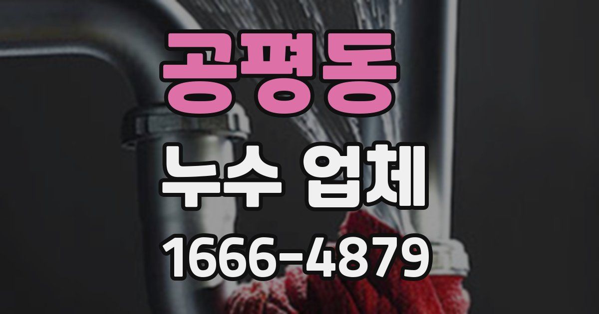 공평동 누수 업체