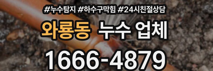 와룡동 누수 업체