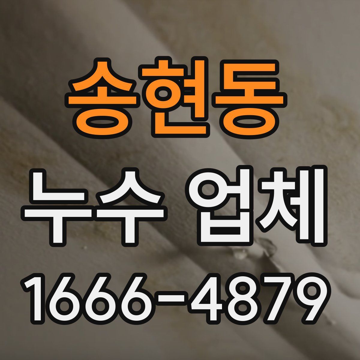 송현동 누수 업체