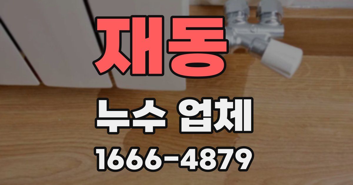 재동 누수 업체