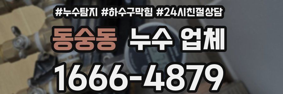 동숭동 누수 업체