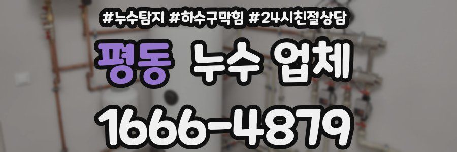 평동 누수 업체