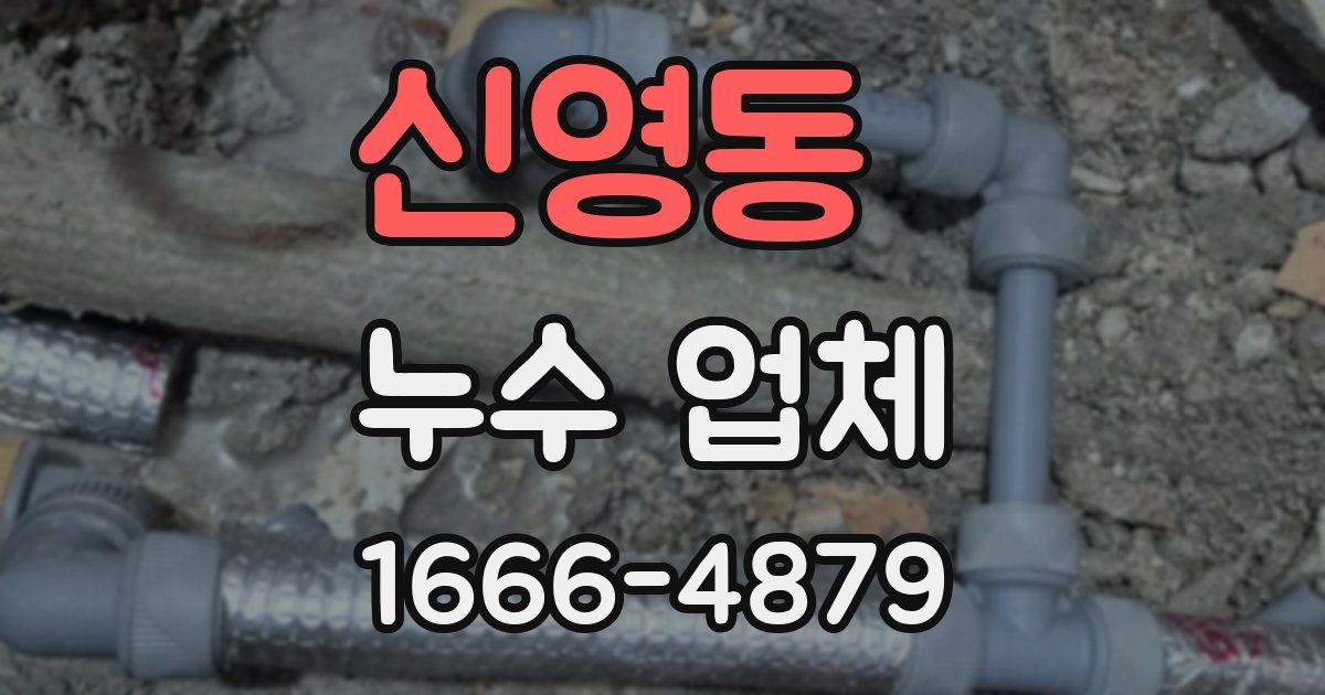 신영동 누수 업체