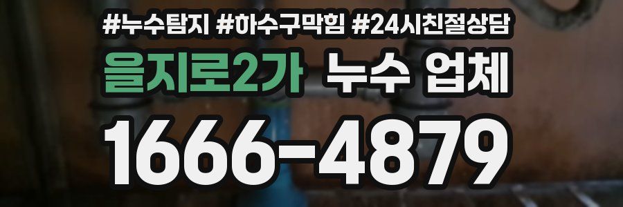 을지로2가 누수 업체