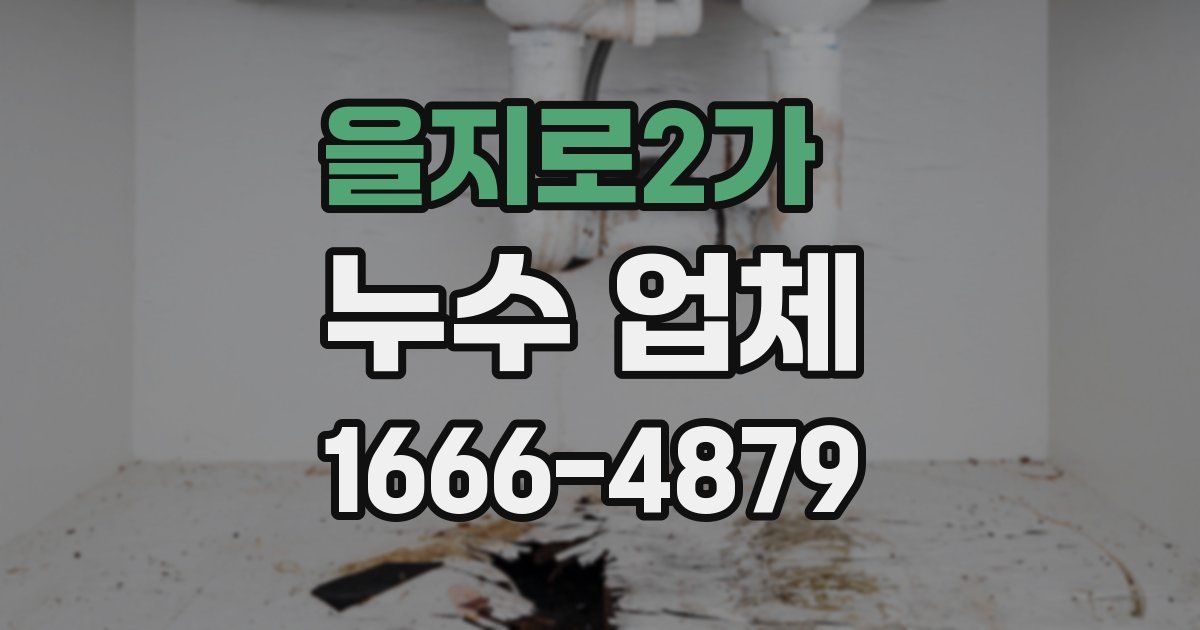 을지로2가 누수 업체
