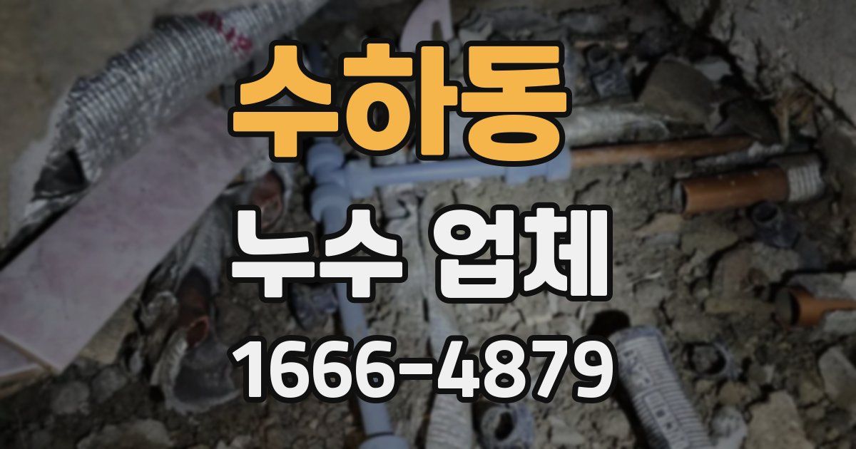 수하동 누수 업체