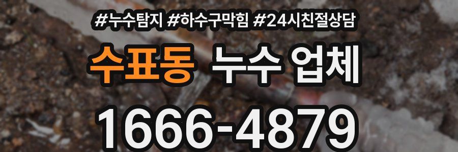 수표동 누수 업체
