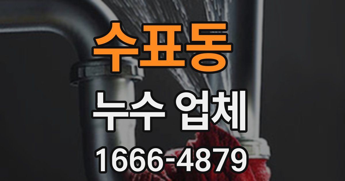 수표동 누수 업체