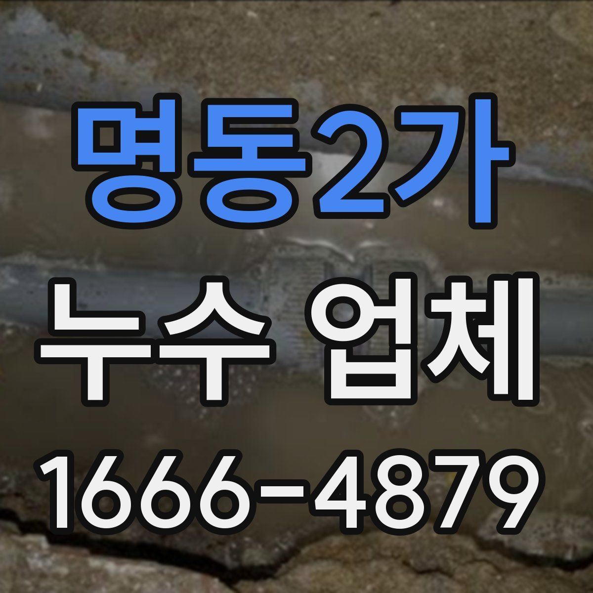 명동2가 누수 업체