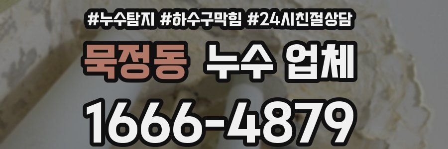 묵정동 누수 업체