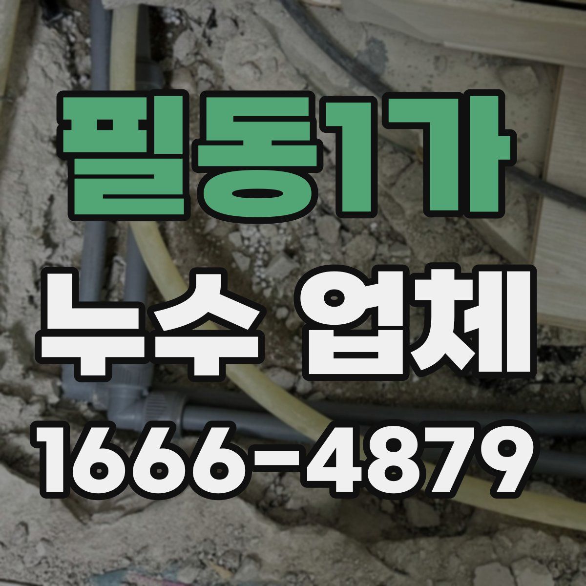 필동1가 누수 업체