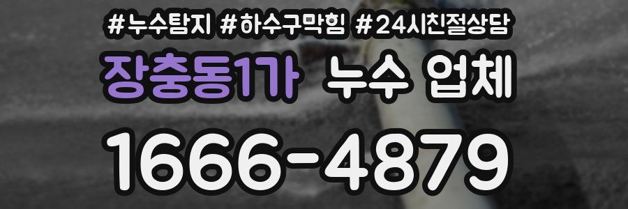 장충동1가 누수 업체