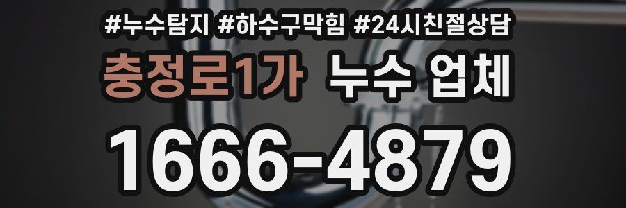 충정로1가 누수 업체