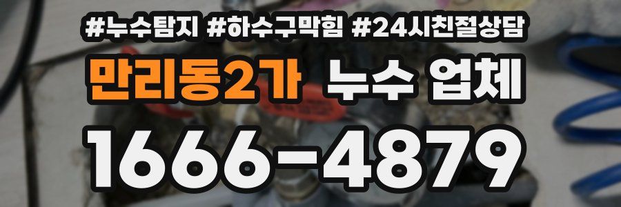 만리동2가 누수 업체