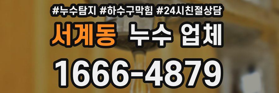 서계동 누수 업체