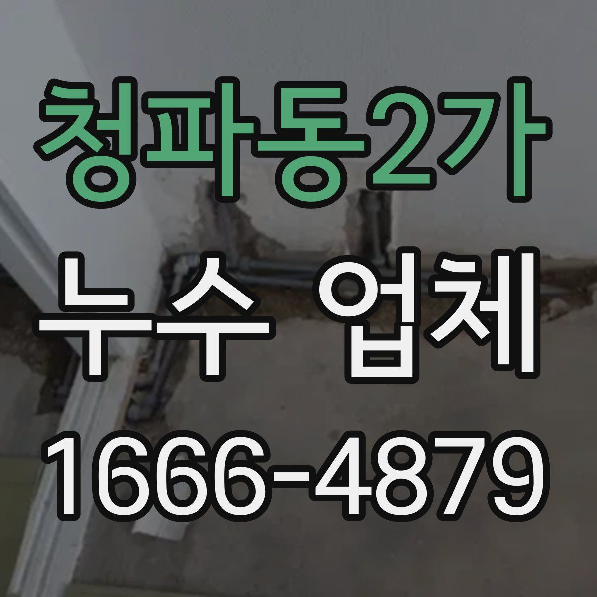 청파동2가 누수 업체