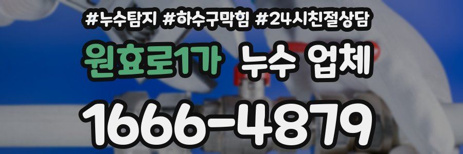 원효로1가 누수 업체