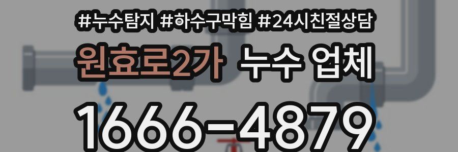원효로2가 누수 업체