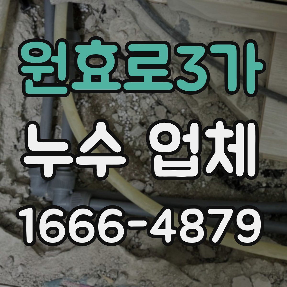 원효로3가 누수 업체
