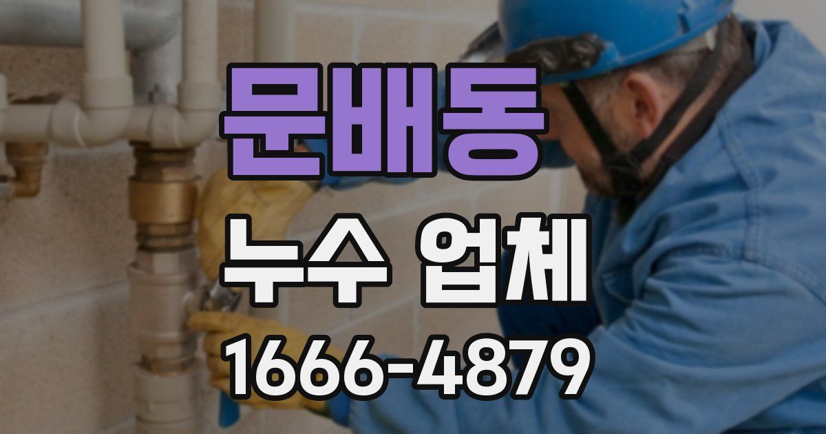 문배동 누수 업체