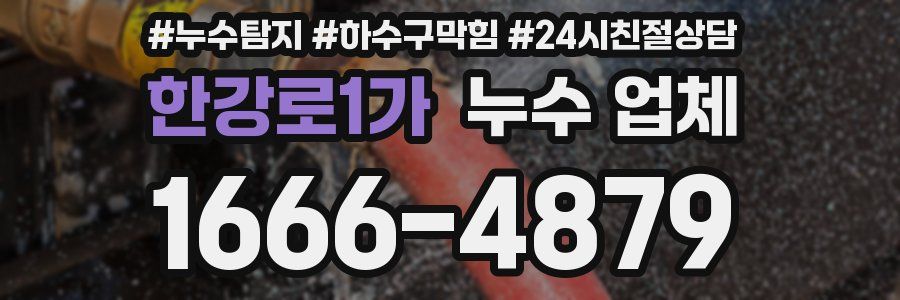 한강로1가 누수 업체