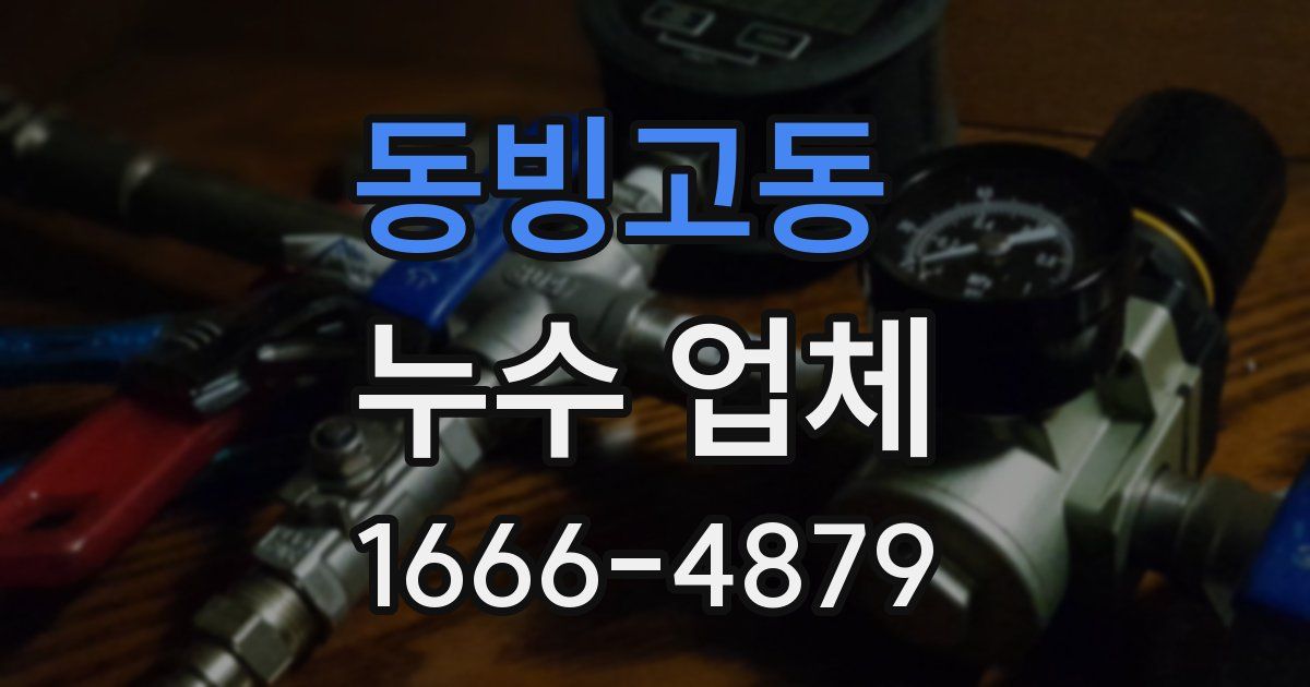 동빙고동 누수 업체