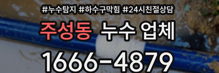 주성동 누수 업체