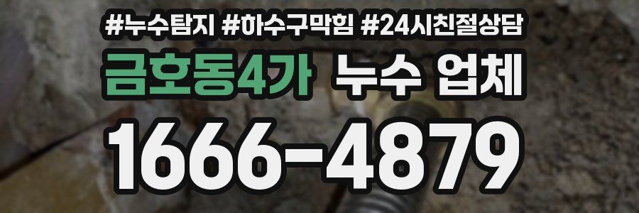금호동4가 누수 업체