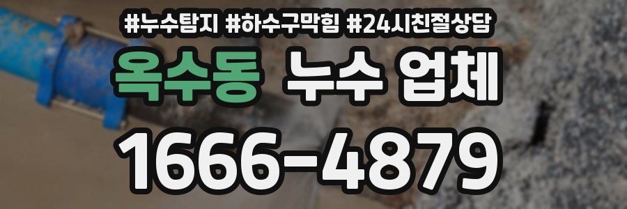 옥수동 누수 업체