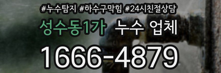 성수동1가 누수 업체