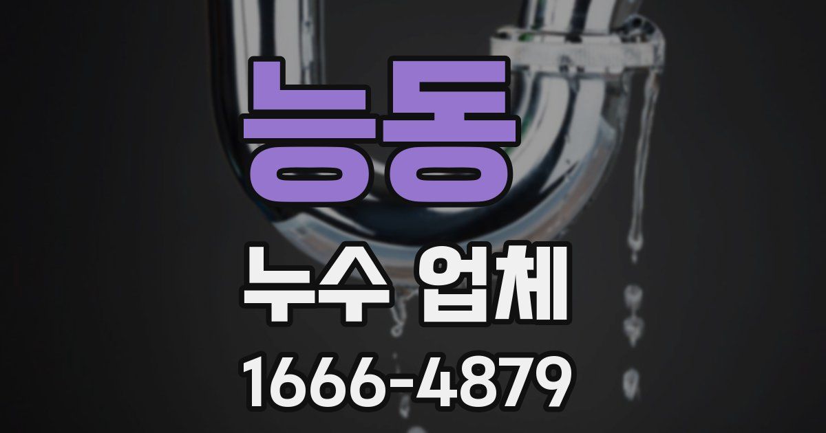 능동 누수 업체