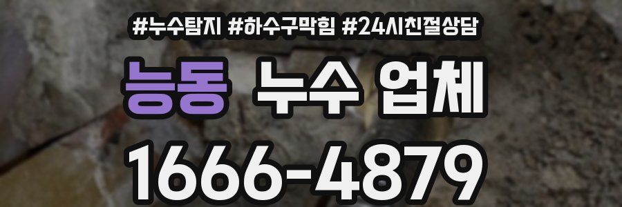 능동 누수 업체