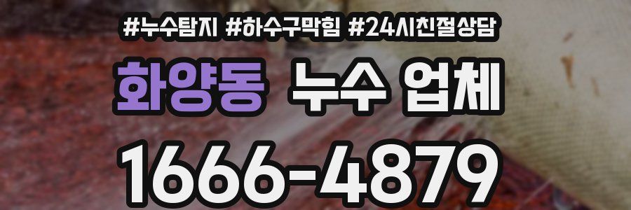 화양동 누수 업체