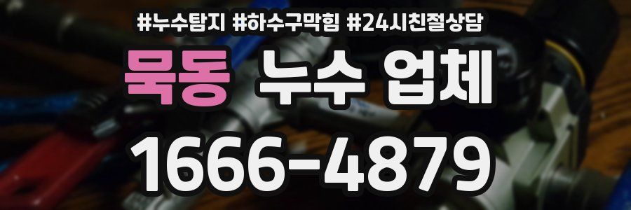 묵동 누수 업체