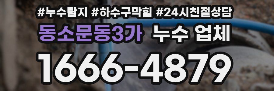 동소문동3가 누수 업체